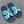HM IZMIR SANDAL INDIGO AND SKY CALFSKIN WITH ICON
