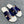 HM IZMIR CROCODILE MOTIF SANDAL NAVY AND WHITE CALFSKIN