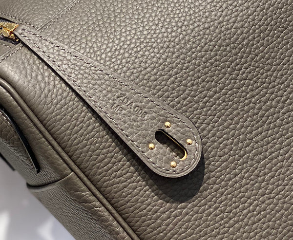 HM LINDY 30 BAG OLIVE TAURILLON CLEMENCE LEATHER