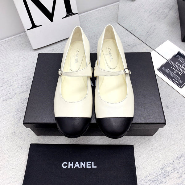 CC 2026 Logo Mary Jane Ballet Flats Leather 161750