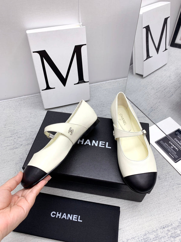 CC 2026 Logo Mary Jane Ballet Flats Leather 161750