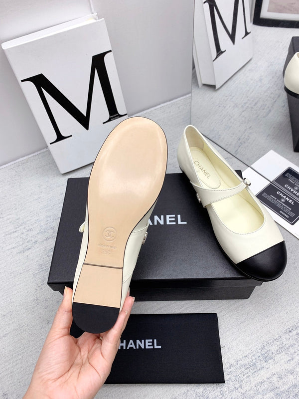 CC 2026 Logo Mary Jane Ballet Flats Leather 161750