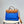 Herbag 31 Toile Blue Canvas Gold Cowhide Leather