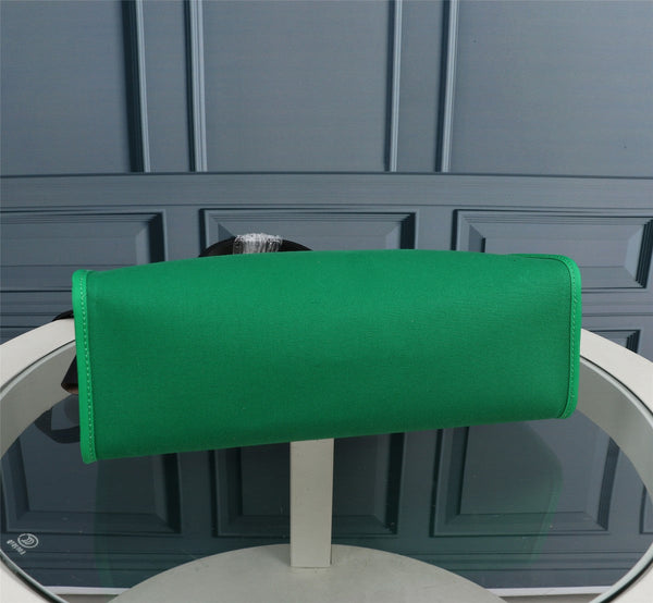 HM HERBAG ZIP 31 TELA VERDE MARE E NERA