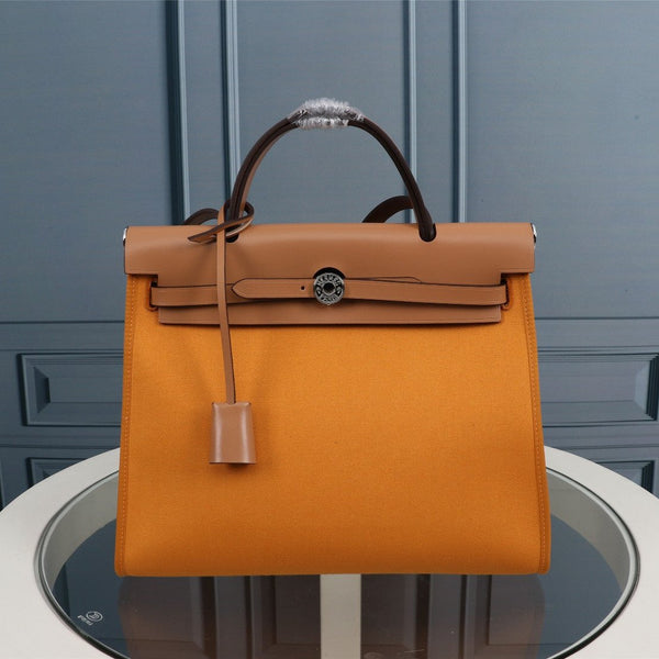 HM HERBAG ZIP 31 TELA CAROTA E RAME