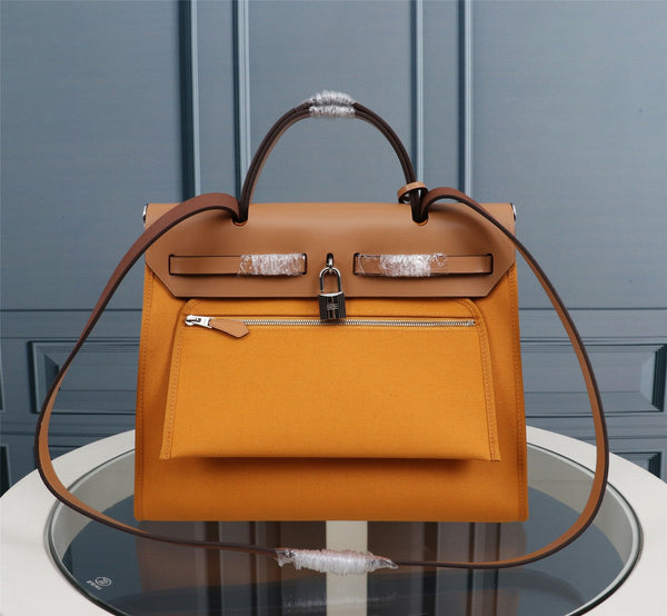 HM HERBAG ZIP 31 TELA CAROTA E RAME