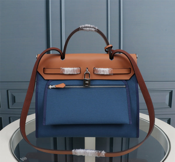 HM HERBAG ZIP 31 TELA EGEO E RAME