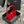 LE 5 A 7 23 RED LAMBSKIN GOLD HARDWARE