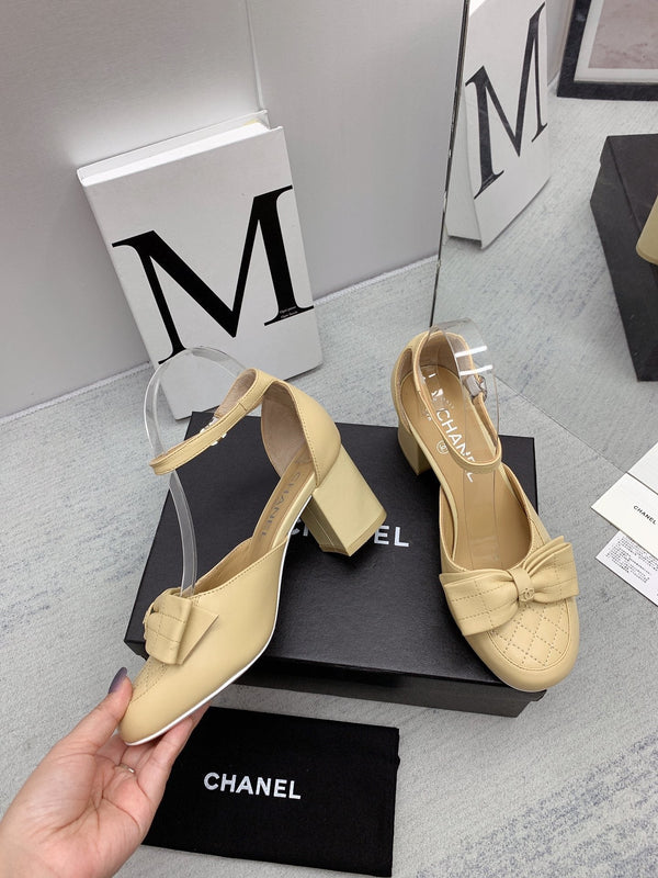 CC 26s Ankle Strap Heels 6cm Leather 163412