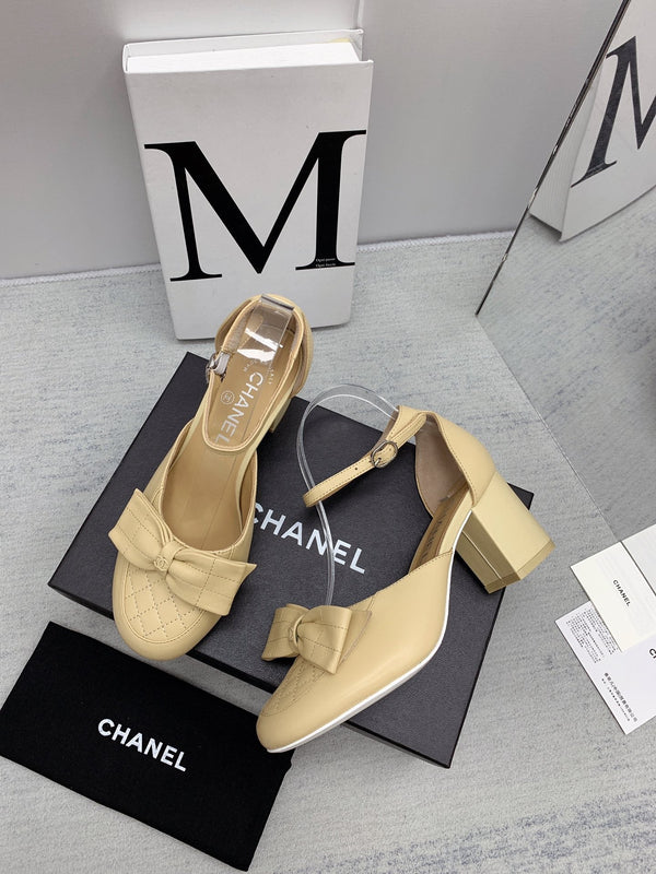 CC 26s Ankle Strap Heels 6cm Leather 163412