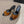 LA 16 HEELED MULES IN TIGER PATTERN RABBIT FUR