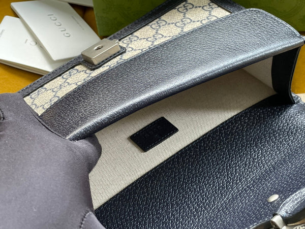 BORSA A TRACOLLA DYONYSUS 25 IN TESSUTO JACQUARD BEIGE E BORDI IN PELLE DI VITELLO NERA, FERRAMENTA ARGENTO