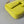 BORSA A SCHIENA CON 20 CATENE IN RILIEVO IN PELLE DI VITELLO GIALLO CHARTREUSE
