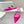 Manolo Flats Mules Diamond Buckle Dark Pink Silk Satin 327481