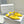Manolo Flats Mules Diamond Buckle Yellow Silk Satin 327483