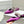 Manolo Flats Mules Diamond Buckle Purple Silk Satin 327487
