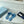 Pra Slide 25 Quilted Sky Blue in pelle