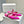 Manolo Flats Mules Crystal Dark Pink Silk Satin 327469