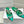 Manolo Flats Mules Crystal Green Silk Satin 327474