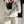 LOE CUBI 35 BAG IN WHITE ANAGRAM JACQUARD AND CALFSKIN