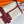 HM Jige Elan 29 Clutch In White Calfskin With Garnet Red Lizard Skin (25 days of production)