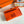 HM Jige Elan 29 Clutch In Bright Orange Calfskin With Lizard Skin(25 days of production)
