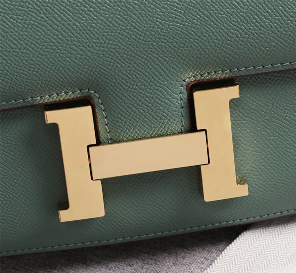 HM CONSTANCE BAGS 22 HUNTER GREEN EPSOM