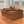 Suitcase Stripe Flat Sandals Brown Maroon Leather