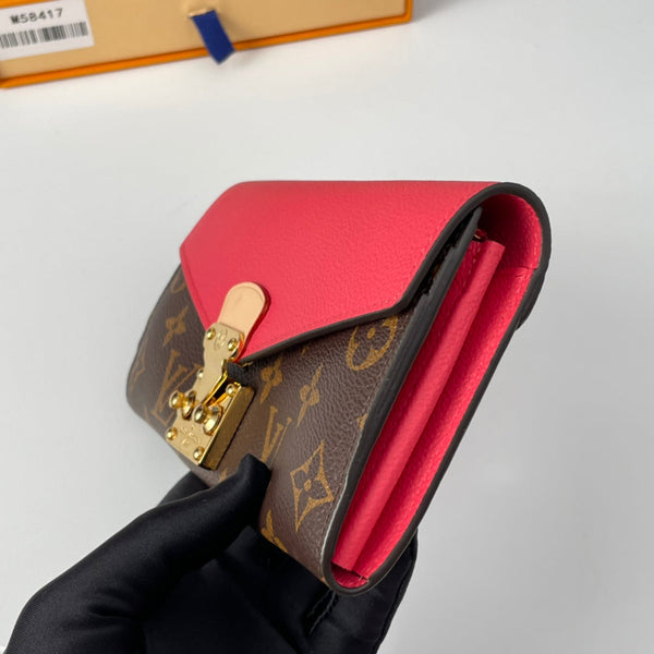 Portafoglio LV M58417 Pallas in tela monogramma rosa 221566