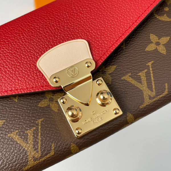 Portafoglio Pallas LV M58414 in tela monogramma rossa 221569