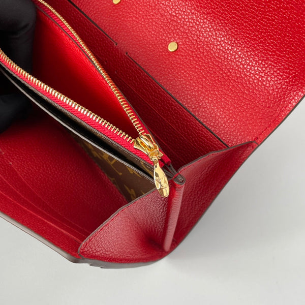 Portafoglio Pallas LV M58414 in tela monogramma rossa 221569