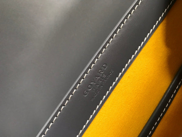BORSA SAÏGON PM 28 IN TELA GOYARDINE GRIGIA E PELLE DI VITELLO