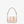 FENDI FENDACE BROOCH MINI 20 BAGUETTE BAG IN LIGHT PINK CALFSKIN