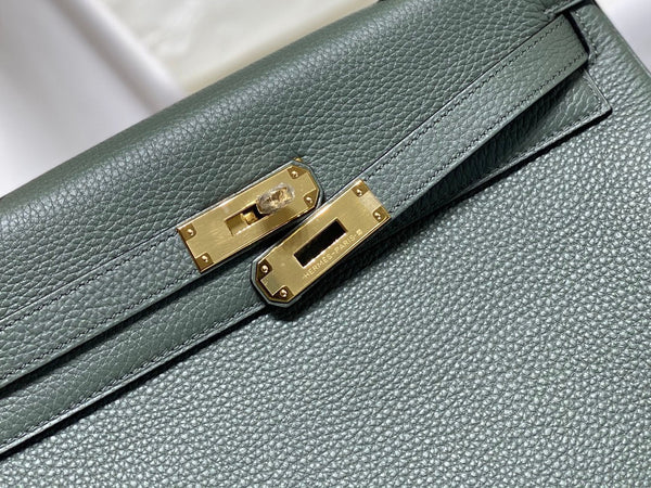 BORSA HM KELLY 32CM IN PINO TOGO GOLD HARDWARE
