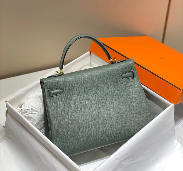 BORSA HM KELLY 32CM IN PINO TOGO GOLD HARDWARE