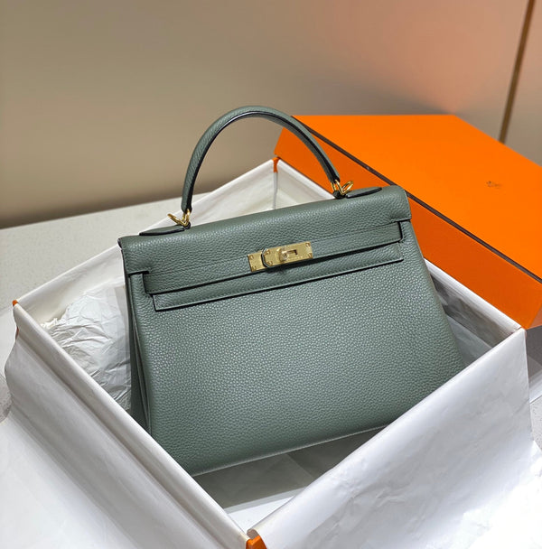 BORSA HM KELLY 32CM IN PINO TOGO GOLD HARDWARE