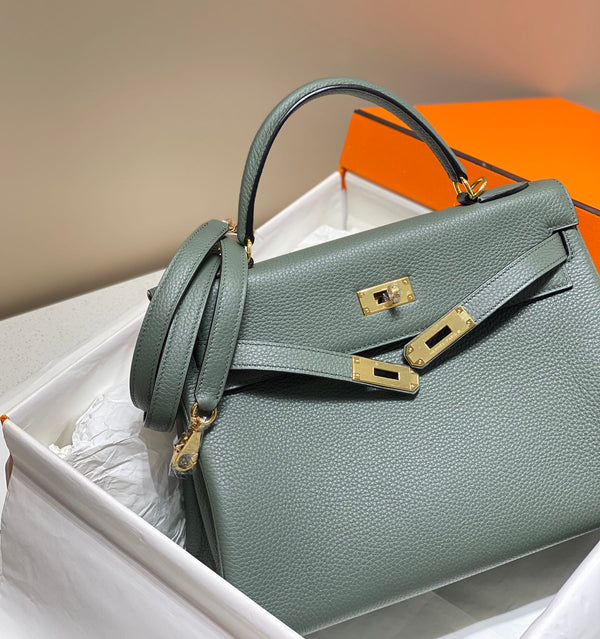 BORSA HM KELLY 32CM IN PINO TOGO GOLD HARDWARE