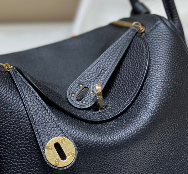 BORSA HM LINDY 30 NERA IN PELLE TAURILLON CLEMENCE