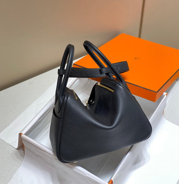 BORSA HM LINDY 30 NERA IN PELLE TAURILLON CLEMENCE
