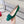 RV Trumpet Pumps 4.5cm Teal Green Suede 607866