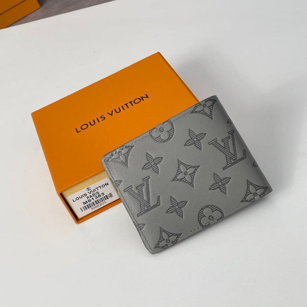 Portafoglio multiplo LV M81383 Monogram Shadow in pelle di vitello 221627
