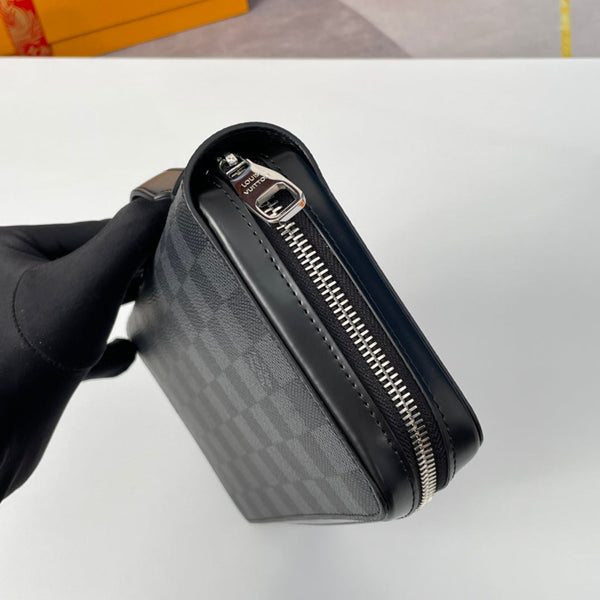 LV Zippy XL Tela Damier Graphite Grigio 221558