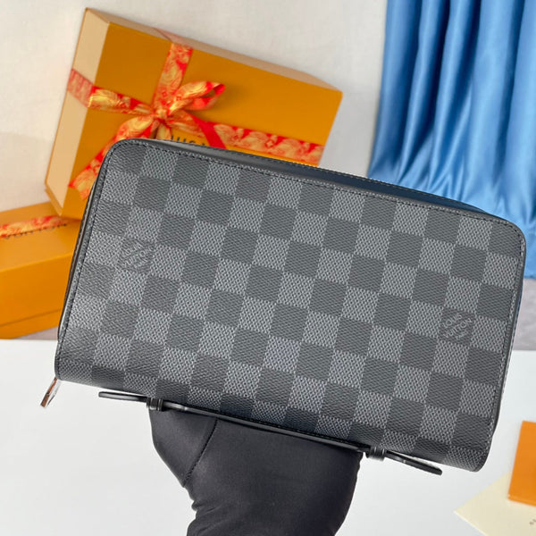 LV Zippy XL Tela Damier Graphite Grigio 221558