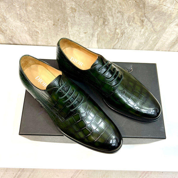 CD CROCODILE MOTIF BASIC OXFORD JUNIPER CALFSIN