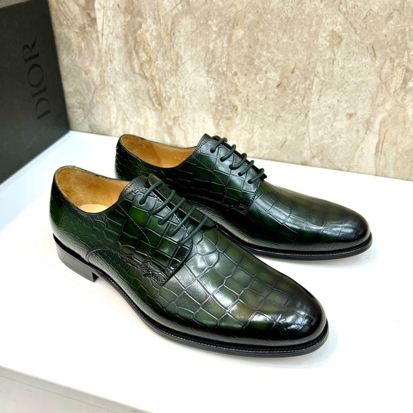 CD CROCODILE MOTIF BASIC OXFORD JUNIPER CALFSIN