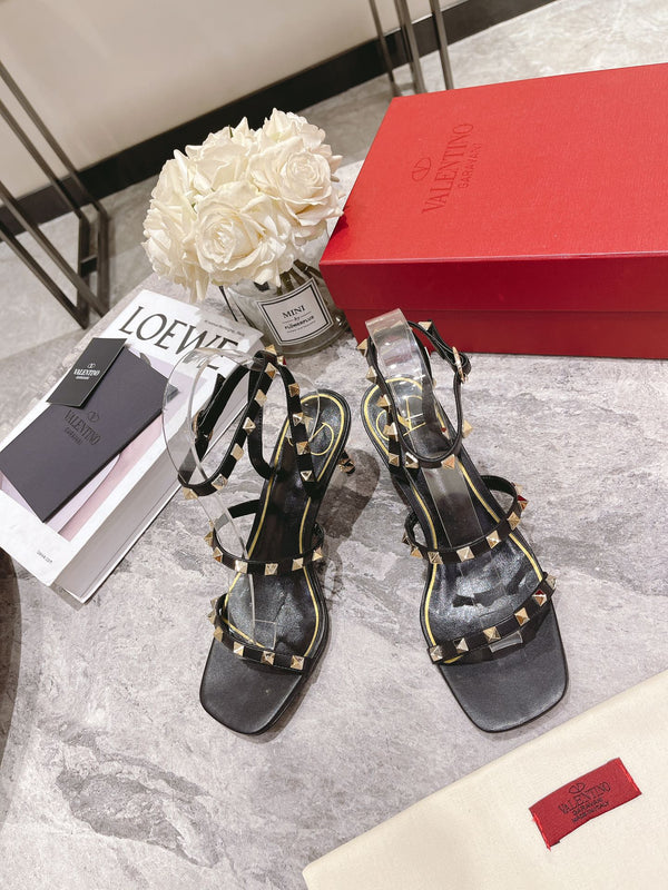 Sandali Valentino Rockstud con tacco 60 mm in pelle di pecora