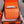 HM CONSTANCE 23 ORANGE CROCODILE EMBOSSED CALFSKIN GOLD HARDWARE