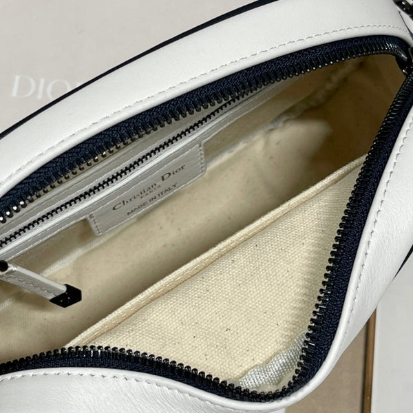 BORSA VIBE HOBO 22 IN PELLE DI VITELLO BIANCA