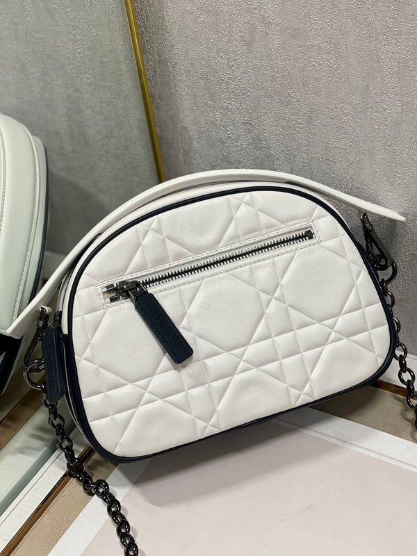 BORSA VIBE HOBO 22 IN PELLE DI VITELLO BIANCA