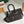 BORSA CHIEN GRIS 33 IN TELA GOYARDINE NERA E FINITURE IN PELLE DI VITELLO TAN